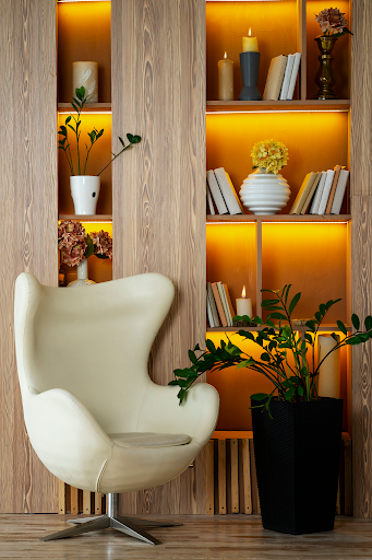 Planta de 60 m² com móveis planejados
